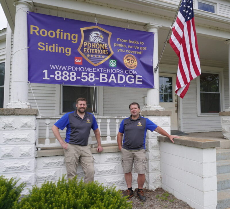 roofing and siding experts and founders of pd home exteriors chris and joel