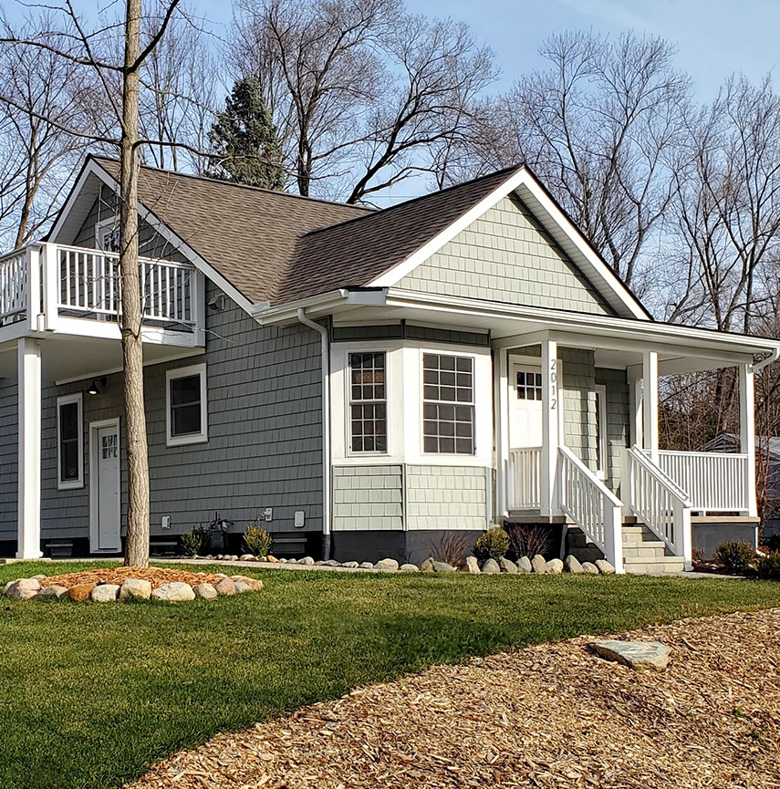 After image of house resided by PD Home Exteriors in Ann Arbor, Michigan