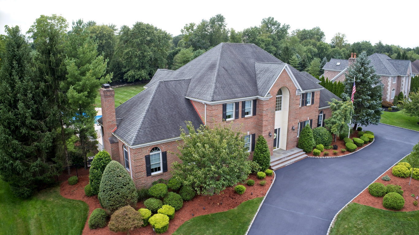 roof repair, roof replacement, roofing contractors, roofing services, surrounding areas we travel to for your roof repair and replacement, top view of large home in novi